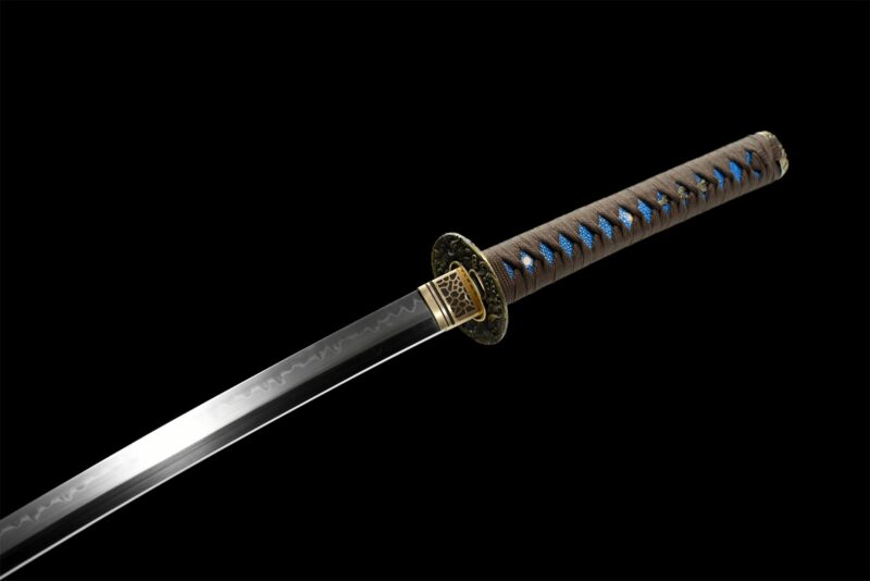 Katana Hanamaki (acier T10 & Véritable Hamon)