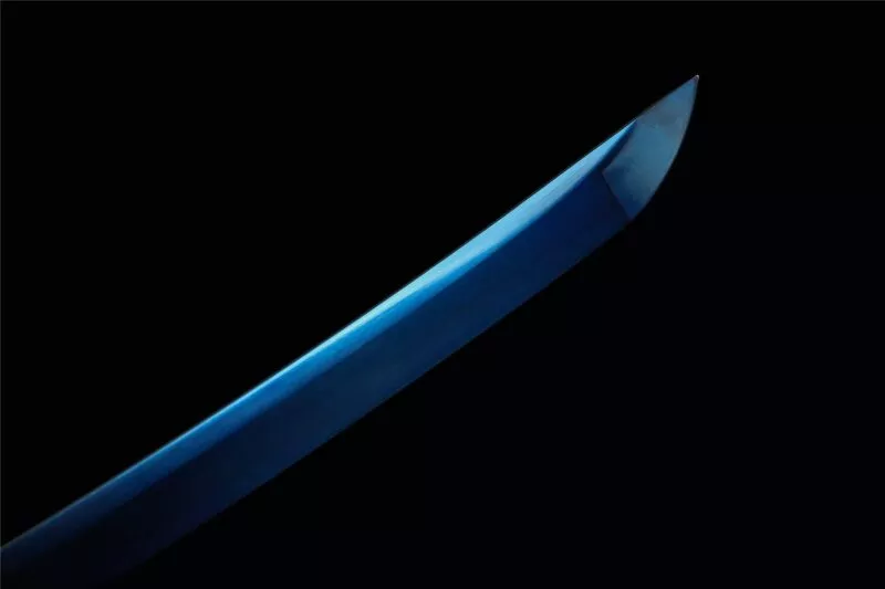 Blue Dragon King Katana Baked Blue Series Épée De Samouraï Japonais Katana Véritable Épée Faite à La Main Acier Manganèse Haute Performance Épée Longquan