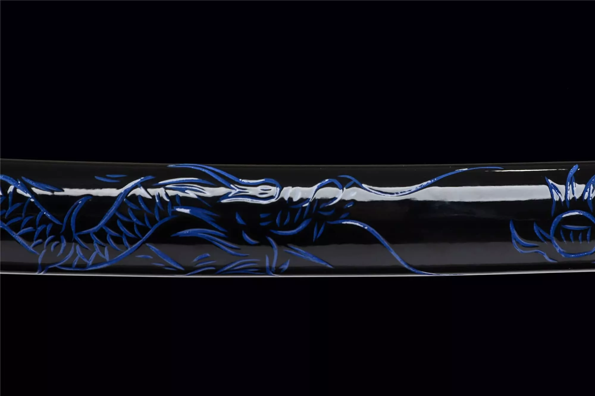 Blue Dragon King Katana Baked Blue Series Épée De Samouraï Japonais Katana Véritable Épée Faite à La Main Acier Manganèse Haute Performance Épée Longquan
