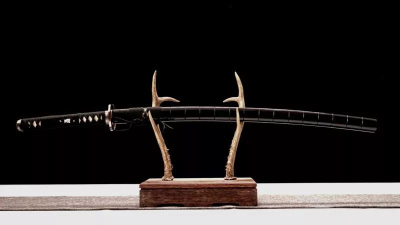 Katana Daisen (acier Damas)