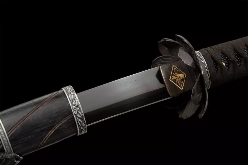 Katana Sekiro Hoja de la Muerte Negra (Acero al manganeso) - Image 3